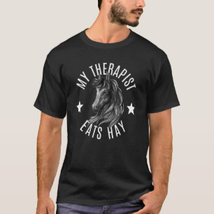 My Therapist Eats Hay Vintage Horseback Riders 1 T-Shirt