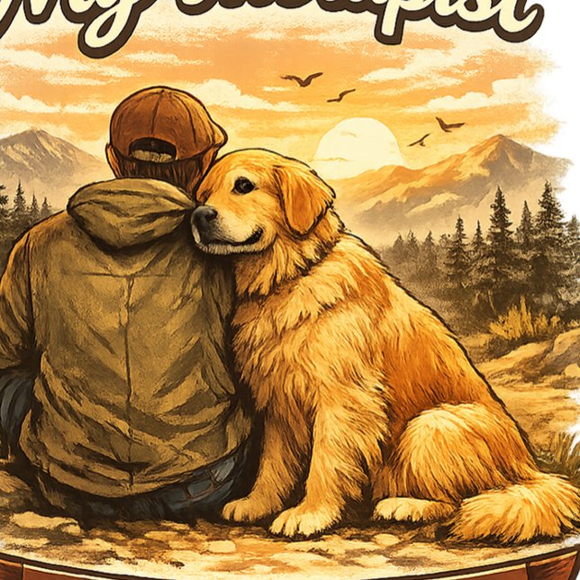My Therapist Has Four Paws Dog Lover Apron (Creator Uploaded)