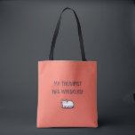 My therapist has whiskers! tote bag<br><div class="desc">We all know kitties give the best advice :)</div>