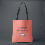 My therapist has whiskers! tote bag<br><div class="desc">We all know kitties give the best advice :)</div>