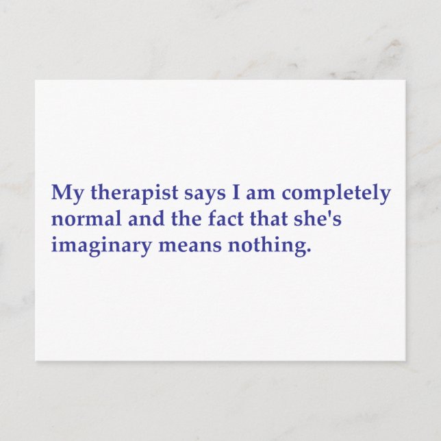 My therapist says postcard (Front)