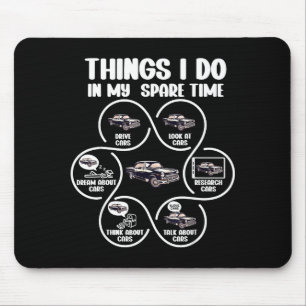 My Things Spare Time Classic Car Mouse Mat