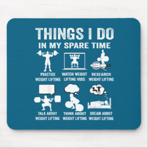My Things Spare Time Hobby Weight Mouse Mat