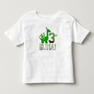 My Third Birthday Dinosaur Party Toddler T-Shirt