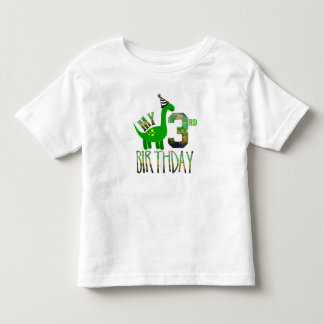 My Third Birthday Dinosaur Party Toddler T-Shirt