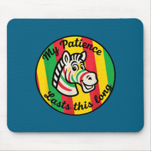 My This Patience Lasts Long Vibrant Retro Mouse Mat