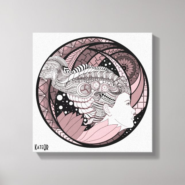 My thoughts. Abstract art. Graphics Canvas Print (Front)
