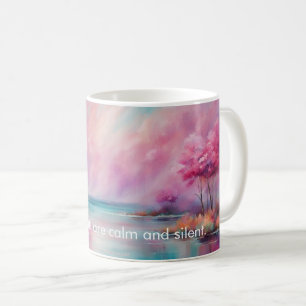 My thoughts are calm and silent. Mantra Coffee Mug