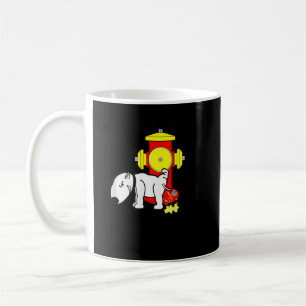 My Thoughts Exactly Dog Lifting Leg on Fire Hydran Coffee Mug