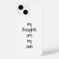 My Thoughts iPhone Case