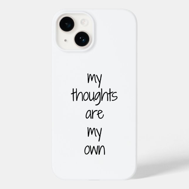 My Thoughts iPhone Case (Back)