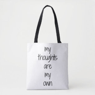 My Thoughts Shoulder Tote Bag