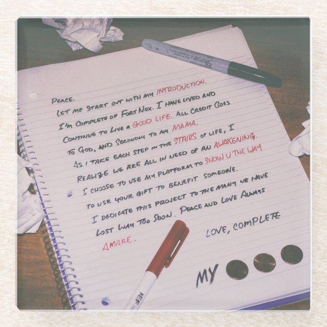 My Three Cents coaster (Front)