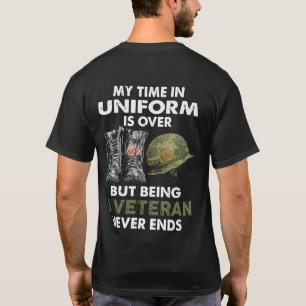 My time in uniform is over - Veteran shirt