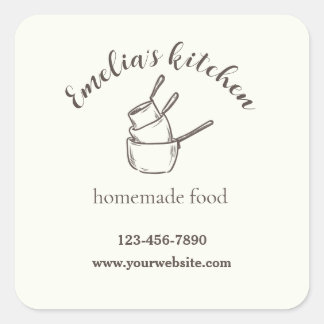 My tiny kitchen Contact Info Sticker