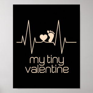 My Tiny Valentine Pregnancy Announcement For Expec Poster