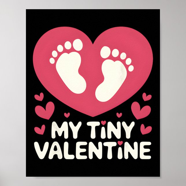 My Tiny Valentine Pregnancy Announcement  Poster (Front)