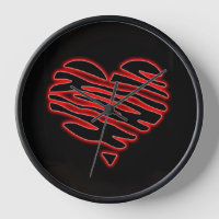 My torn Heart wall clock