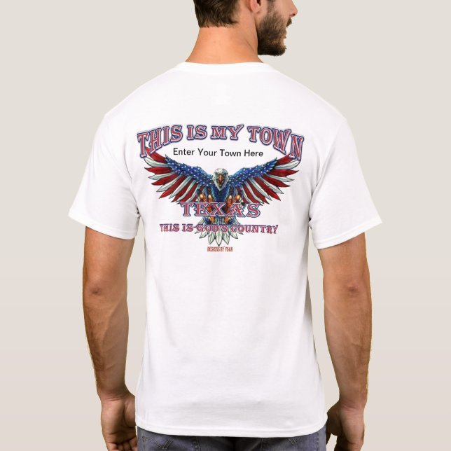 My Town Texas T-Shirt (Back)