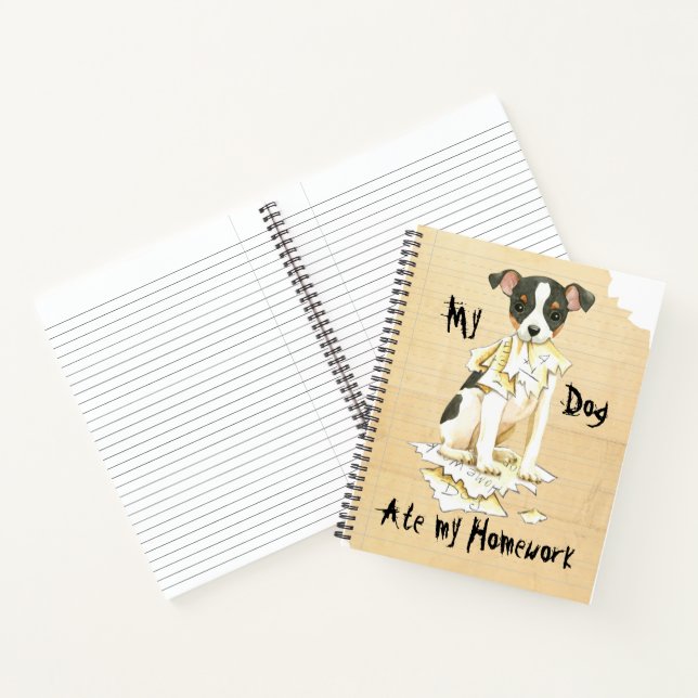 My Toy Fox Terrier Ate My Homework Notebook (Inside)