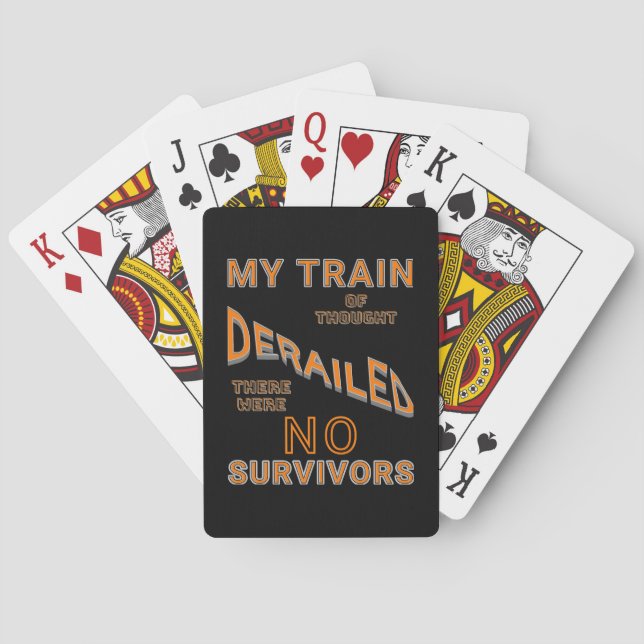 My Train of Thought/MS ORANGE Playing Cards (Back)
