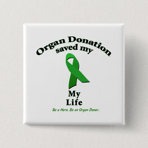 My Transplant 15 Cm Square Badge