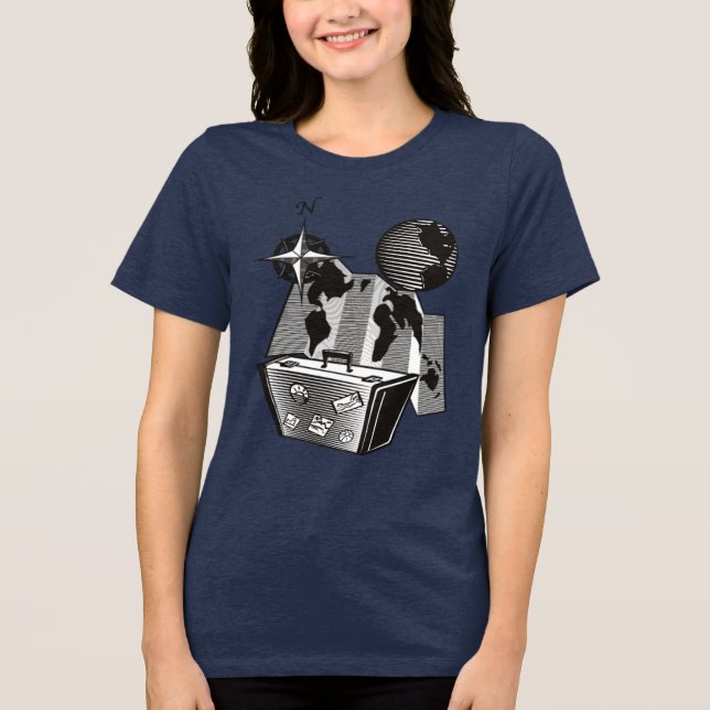 MY Travelling  Tri-Blend Shirt (Front)