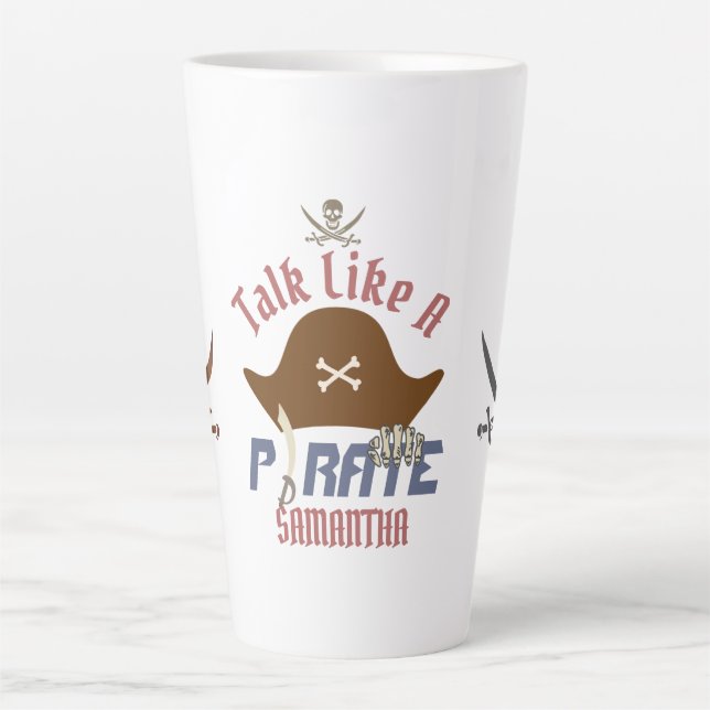 My Treasure | International Talk Like a Pirate day Latte Mug (Front)