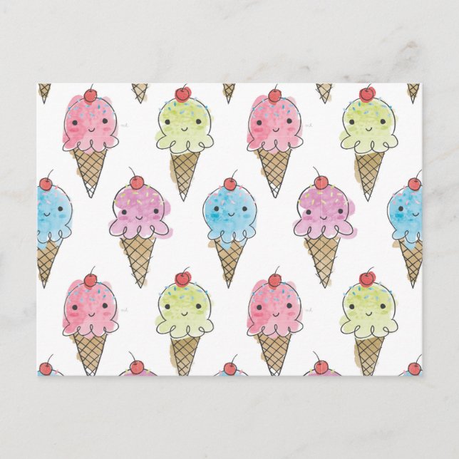 My Treat - Ice Cream Postcard (Front)