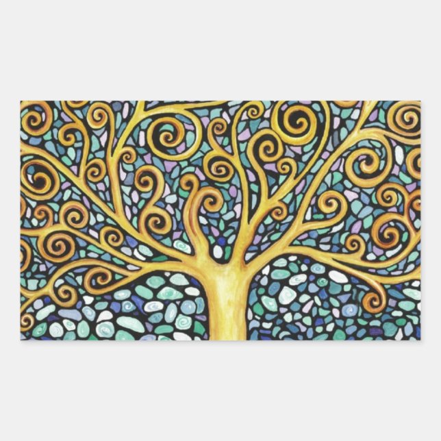 My Tree of Life Rectangular Sticker (Front)