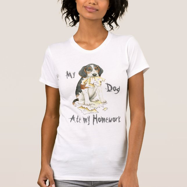 My Treeing Walker Coonhound Ate my Homework T-Shirt (Front)