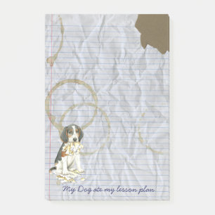 My Treeing Walker Coonhound Ate My Lesson Plan Post-it Notes