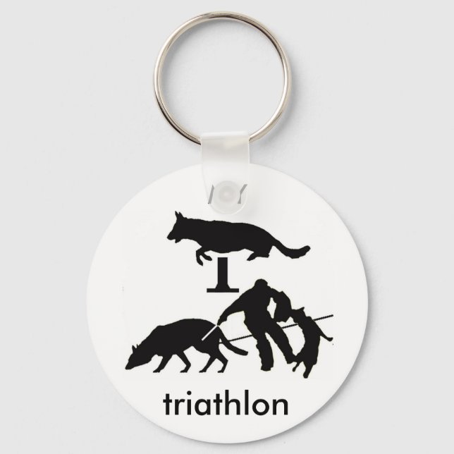 My triathlon key ring (Front)