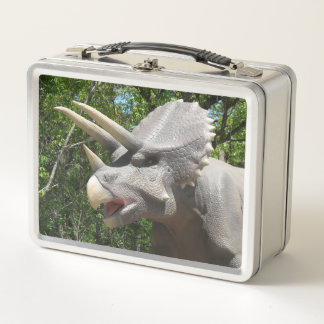 My Triceratops Dinosaurrs  Metal Lunch Box