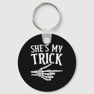 My Trick Halloween Costume Matching Couple Boyfrie Key Ring