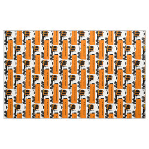 My Trucking Company Novelty Print Fabric
