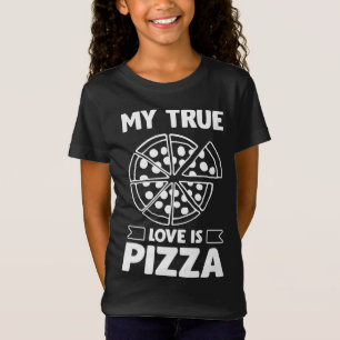 My True Love is Pizza - Funny Valentine's Day Desi T-Shirt