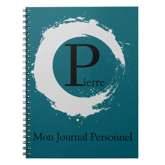 My Turquoise Daily Customizable Notebook (Front)