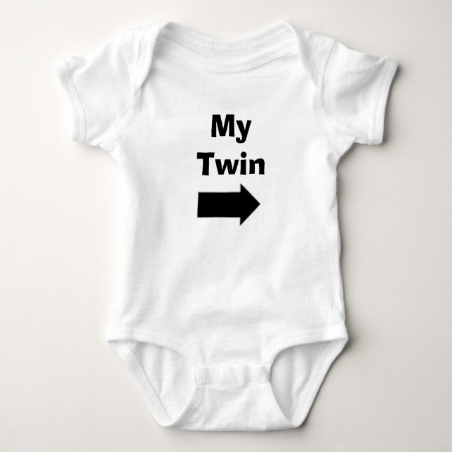 My Twin Baby Bodysuit (Front)