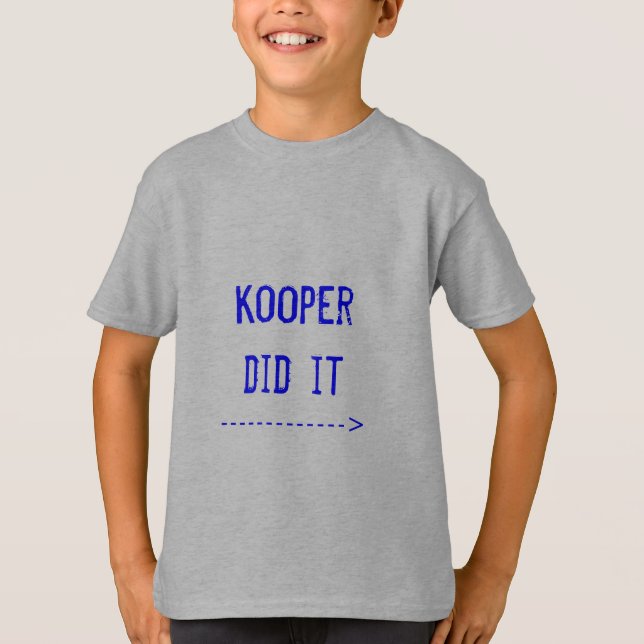 My Twin did it T-shirt (Front)