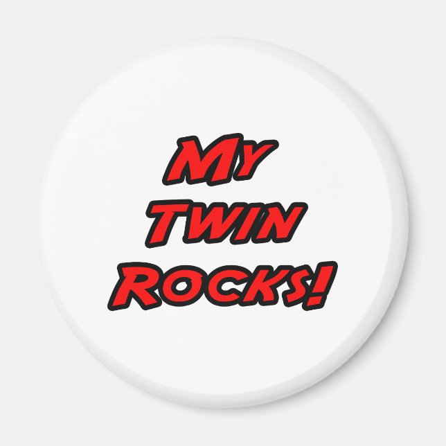 My Twin Rocks Magnet (Front)