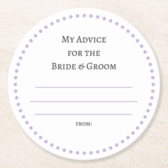 my "two cents" round paper coaster (Front)