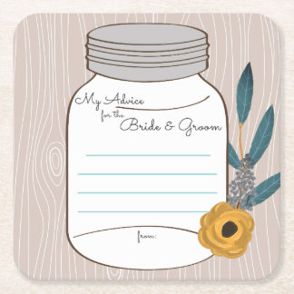 my "two cents" square paper coaster