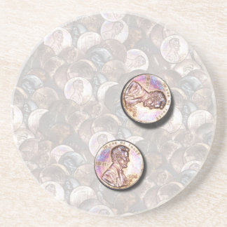 My Two Cents Worth (Lightened Background) Coaster