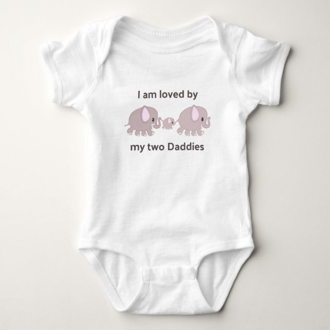 My Two Dads Baby Bodysuit (Front)