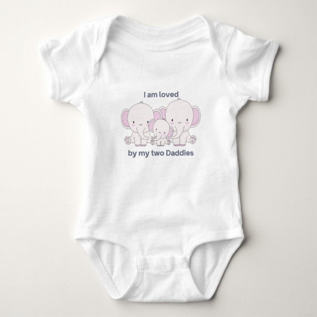 My Two Dads Baby Bodysuit (Front)