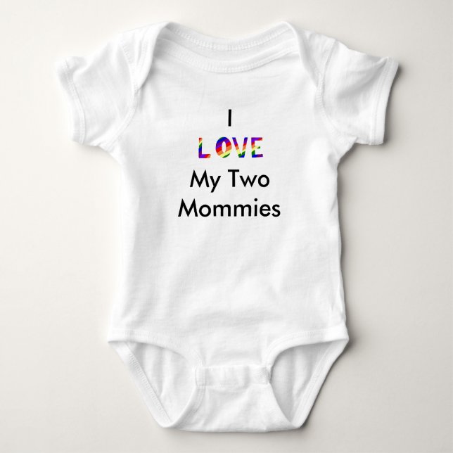 My Two Mommies Baby Bodysuit (Front)