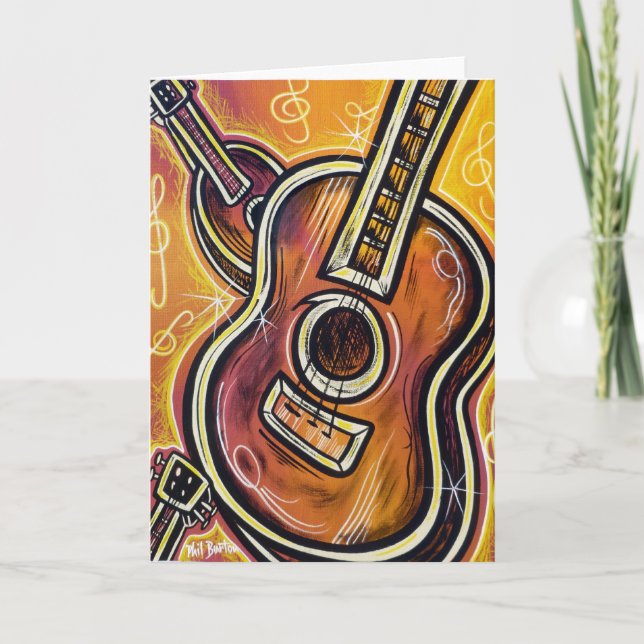 My Ukulele Greeting Card (Front)