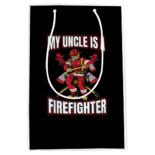 My Uncle Is A Firefighter Medium Gift Bag