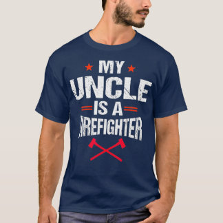 My Uncle Is A Firefighter Vintage Thin Red Line T-Shirt
